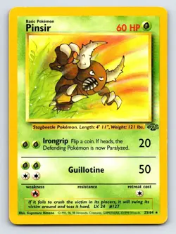 Pinsir 25/64 Rare Jungle Pokemon Unlimited Lightly Played - Image 1