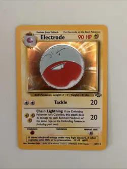 Pokemon TCG Electrode Jungle 2/64 Holo Unlimited Holo Rare LP - Image 1