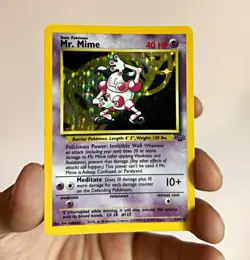 WOTC Mr. Mime 6/64 Jungle Holo Rare Unlimited 1999 English 40HP Pokemon TCG - Image 1