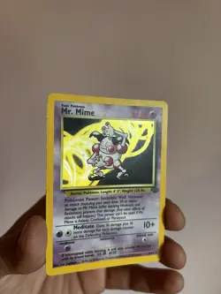 WOTC Mr. Mime 6/64 Jungle Holo Rare Unlimited 1999 English 40HP Pokemon TCG - Image 2