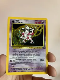 WOTC Mr. Mime 6/64 Jungle Holo Rare Unlimited 1999 English 40HP Pokemon TCG - Image 4