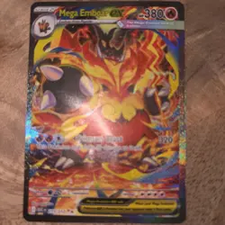 Pokemon Mega Emboar EX ASC 273/217 Secret Rare Full Art Holo (English) 380HP - Image 1