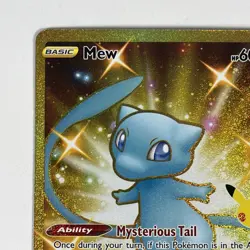 Mew 25/25 Pokemon TCG SWSH Celebrations 25th Anniversary Gold Holo Rare - Image 2