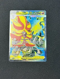Mega Pyroar ex 099/086 Ultra Rare ME04: Chaos Rising Pokemon Holo Near Mint - Image 2