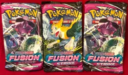 Pokemon Pokemon SWSH Fusion Strike **New & Sealed** Booster 3-Pack Lot - Image 1