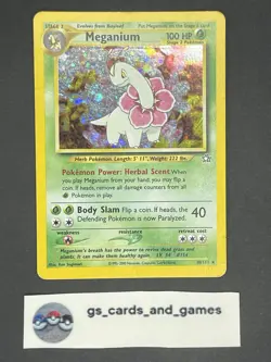 Meganium 10/111 Unlimited Holo Rare - Neo Genesis - WoTC Pokemon - MP - Image 1
