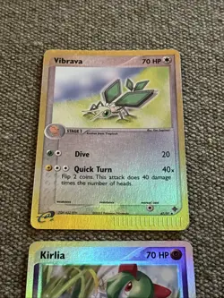 Lot Of 3. Vintage, Pokemon TCG Reverse Holo. Vibrava. Kirilia, Meditite. LP - Image 2