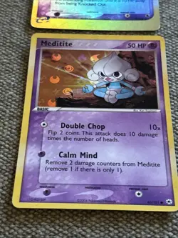 Lot Of 3. Vintage, Pokemon TCG Reverse Holo. Vibrava. Kirilia, Meditite. LP - Image 4