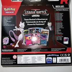 Pokemon TCG Team Rocket's Mewtwo ex League Battle Deck Sealed - Image 2