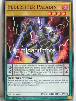 Yu-Gi-Oh - 1x Feueritter Paladin - MP16 - Mega-Tins - Common - Image 1