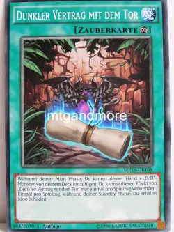 Yu-Gi-Oh - 1x Dunkler Vertrag mit dem Tor - MP16 - Mega-Tins - Common - Image 1