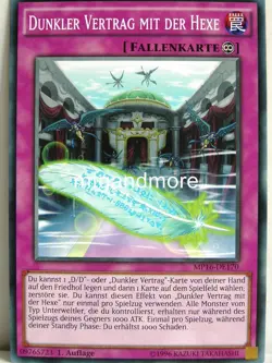 Yu-Gi-Oh - 1x Dunkler Vertrag mit der Hexe - MP16 - Mega-Tins - Common - Image 1