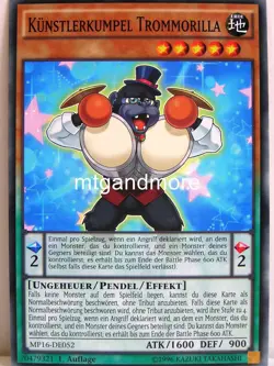 Yu-Gi-Oh - 1x Kunstlerkumpel Trommorilla - MP16 - Mega-Tins - Common - Image 1