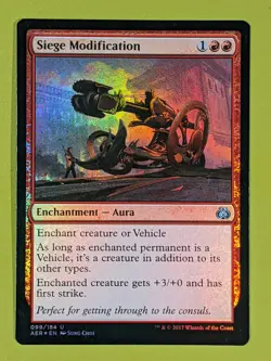 FOIL Siege Modification x1 Aether Revolt 1x Magic the Gathering MTG - Image 1