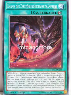 Yu-Gi-Oh - 1x Karma des Zerstorungsschwertkampfers - MP16 - Mega-Tins - Common - Image 1