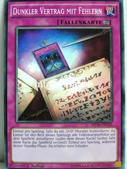 Yu-Gi-Oh - 1x Dunkler Vertrag mit Fehlern - MP16 - Mega-Tins - Common - Image 1