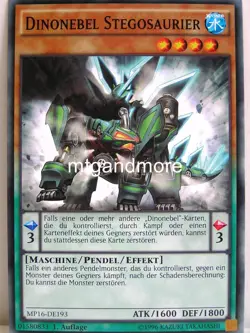 Yu-Gi-Oh - 1x Dinonebel Stegosaurier - MP16 - Mega-Tins - Common - Image 1