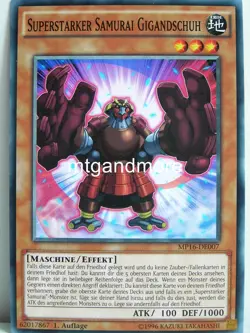 Yu-Gi-Oh - 1x Superstarker Samurai Gigandschuh - MP16 - Mega-Tins - Common - Image 1