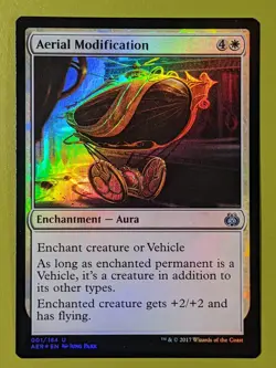 FOIL Aerial Modification x1 Aether Revolt 1x Magic the Gathering MTG - Image 1