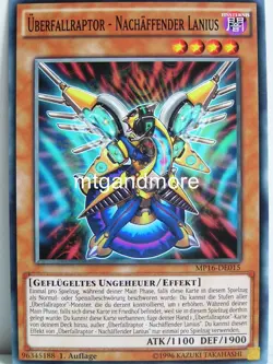 Yu-Gi-Oh - 1x Uberfallraptor - Nachaffender Lanius - MP16 - Mega-Tins - Common - Image 1