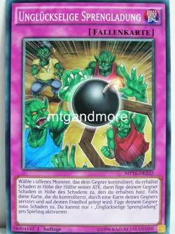 Yu-Gi-Oh - 1x Ungluckselige Sprengladung - MP16 - Mega-Tins - Common - Image 1