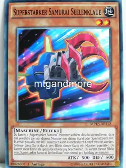 Yu-Gi-Oh - 1x Superstarker Samurai Seelenklaue - MP16 - Mega-Tins - Common - Image 1
