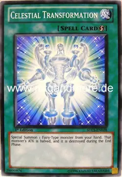 Yu-Gi-Oh 3x Celestial Transformation - - - SDLS - Image 1