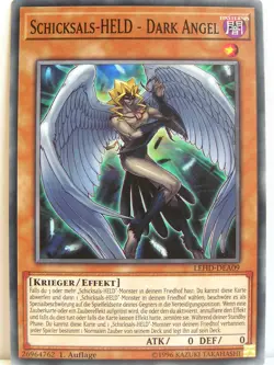 Yugioh - 1x #009 Schicksals-HELD - Dark Angel - LEHD-A - Legendary Hero Decks - Image 1