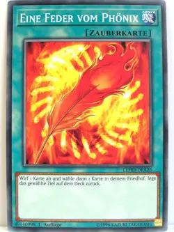 Yugioh - 1x #026 Eine Feder vom Phonix - LEHD-A - Legendary Hero Decks - Image 1