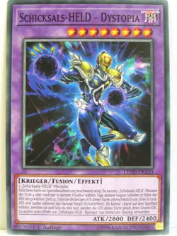 Yugioh - 1x #033 Schicksals-HELD - Dystopia - LEHD-A - Legendary Hero Decks - Image 1