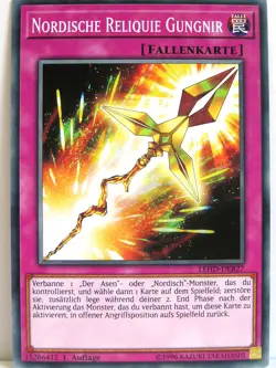 Yugioh - 1x #027 Nordische Reliquie Gungnir - LEHD-B - Legendary Hero Decks - Image 1