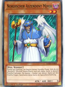 Yugioh - 1x #009 Nordischer Aszendent Mimir - LEHD-B - Legendary Hero Decks - Image 1