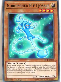Yugioh - 1x #006 Nordischer Elf Ljosalf - LEHD-B - Legendary Hero Decks - Image 1