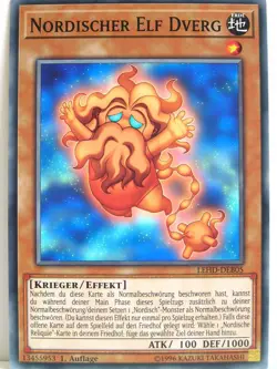 Yugioh - 1x #005 Nordischer Elf Dverg - LEHD-B - Legendary Hero Decks - Image 1