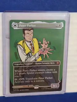 Peter Parker (0232) (Borderless) Marvel's Spider-Man Foil - NM - SPM Ships now! - Image 2