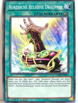 Yugioh - 1x #014 Nordische Reliquie Draupnir - LEHD-B - Legendary Hero Decks - Image 1