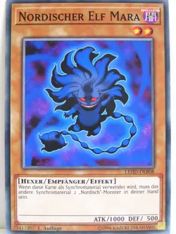 Yugioh - 1x #008 Nordischer Elf Mara - LEHD-B - Legendary Hero Decks - Image 1
