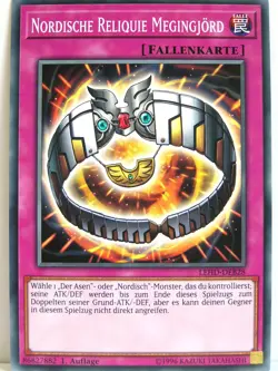 Yugioh - 1x #028 Nordische Reliquie Megingjord - LEHD-B - Legendary Hero Decks - Image 1