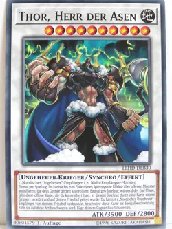 Yugioh - 1x #030 Thor, Herr der Asen - LEHD-B - Legendary Hero Decks - Image 1