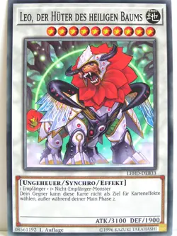 Yugioh - 1x #033 Leo, der Huter des heiligen Baums - LEHD-B - Legendary Hero Dec - Image 1