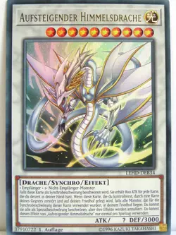 Yugioh - 1x #034 Aufsteigender Himmelsdrache - LEHD-B - Legendary Hero - Ultra - Image 1