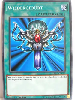 Yugioh - 1x #016 Wiedergeburt - LEHD-C - Legendary Hero Decks - Image 1