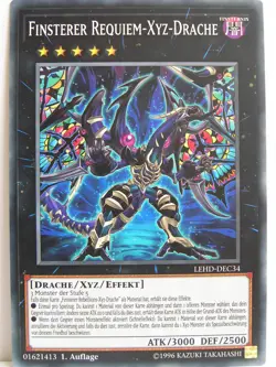 Yugioh - 1x #034 Finsterer Requiem-Xyz-Drache - LEHD-C - Legendary Hero Decks - Image 1