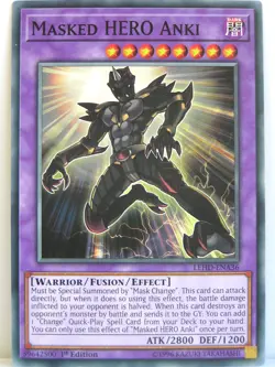 Yugioh - 1x #036 Masked HERO Anki - LEHD-A - Legendary Hero Decks - Image 1