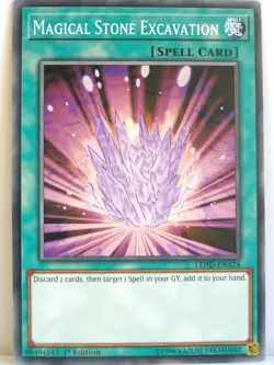 Yugioh - 1x #024 Magical Stone Excavation - LEHD-A - Legendary Hero Dec - Image 1