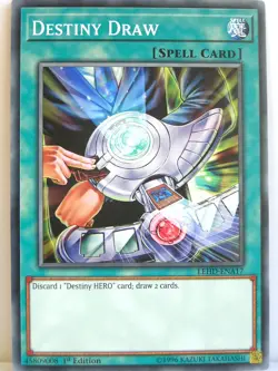 Yugioh - 1x #017 Destiny Draw - LEHD-A - Legendary Hero Decks - Image 1