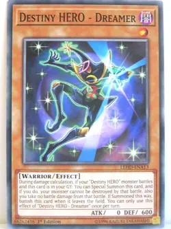 Yugioh - 1x #013 Destiny HERO - Dreamer - LEHD-A - Legendary Hero Decks - Image 1