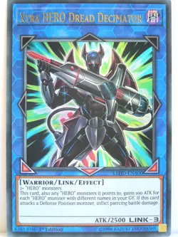 Yugioh - 1x #000 Xtra HERO Dread Decimator - LEHD-A - Legendary Hero Decks Ultra - Image 1
