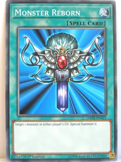 Yugioh - 1x #023 Monster Reborn - LEHD-A - Legendary Hero Decks - Image 1
