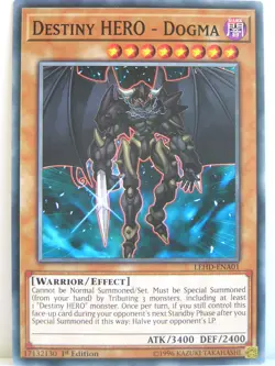 Yugioh - 1x #001 Destiny HERO - Dogma - LEHD-A - Legendary Hero Decks - Image 1